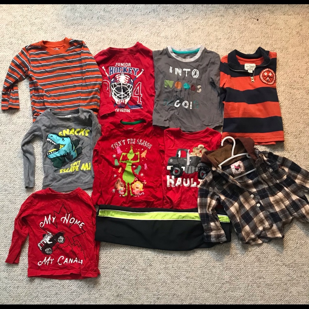 Boys 2T long sleeve tops